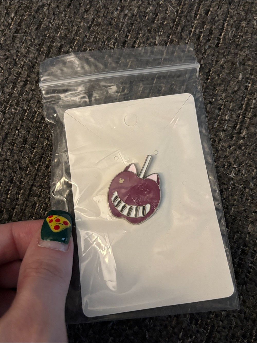 Pink Cat Candy Apple Enamel Pindisney hidden Mickey